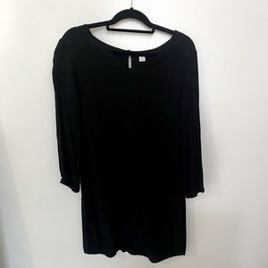 Large Black Long Sleeve Old Navy Shift Dress